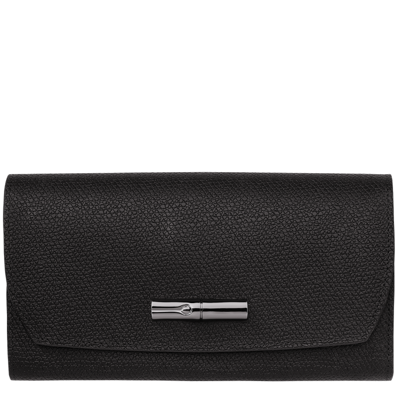 Le Roseau Continental wallet , Black - Leather  - View 1 of  4