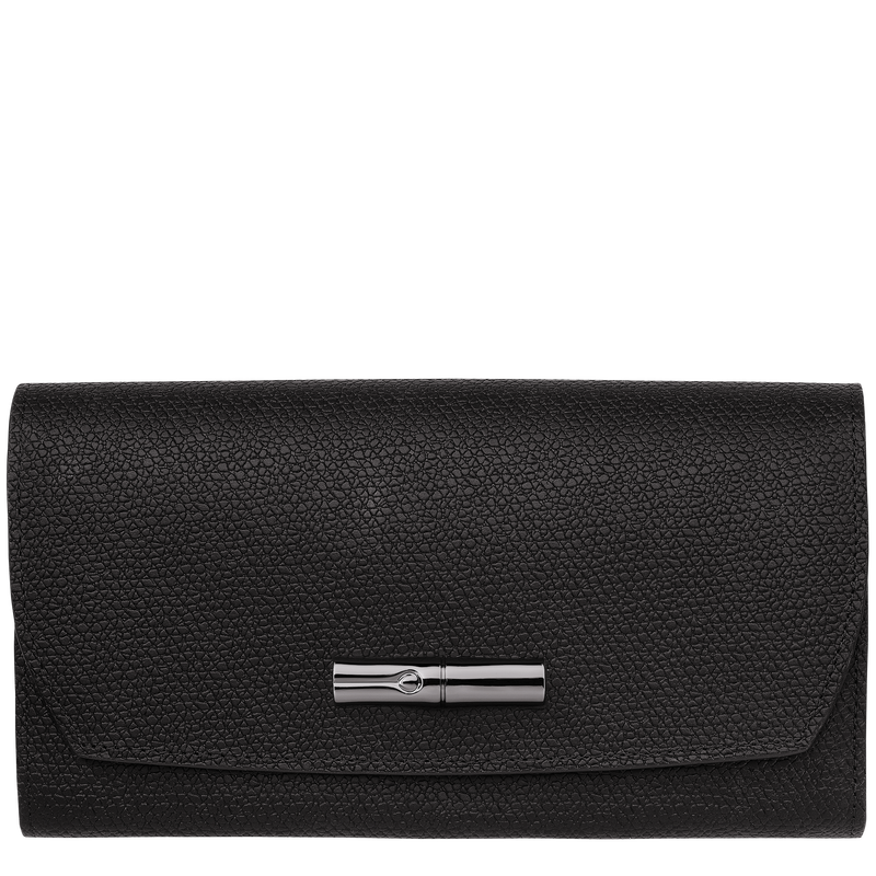 Roseau Continental wallet , Black - Leather  - View 1 of 4