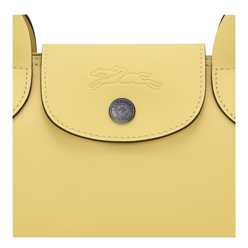 Le Pliage Xtra M Shoulder bag , Lime - Leather  - View 5 of 5
