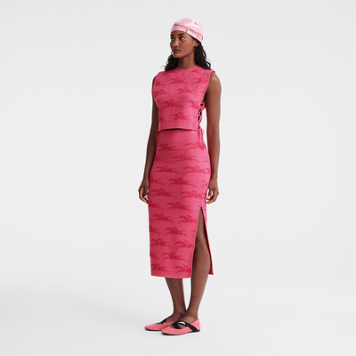 null Midikleid, Pink