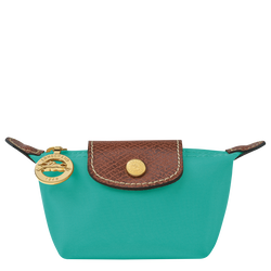 Le Pliage Original Coin purse , Turquoise - Recycled canvas