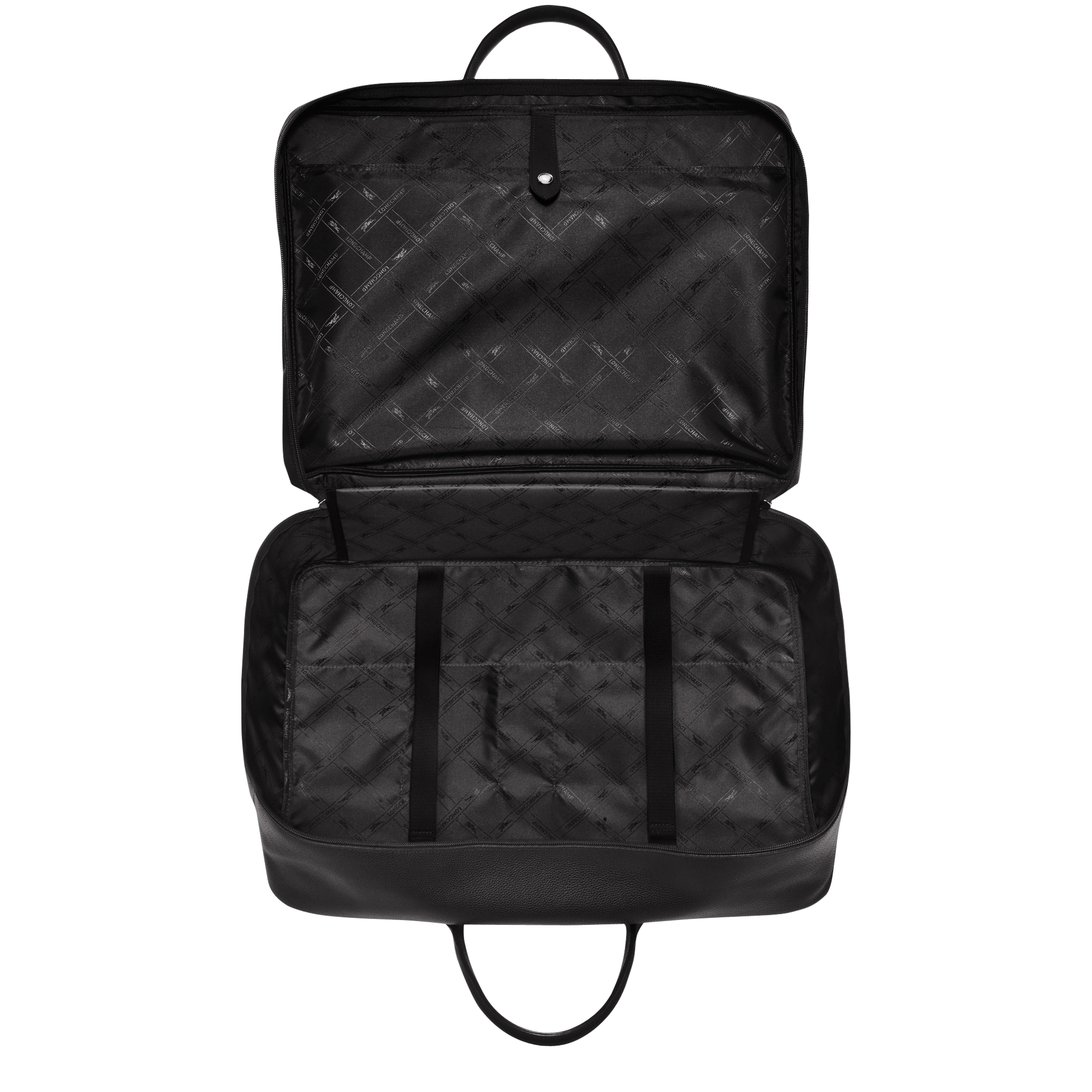 Le Foulonné M Suitcase Black - Leather | Longchamp US Le Foulonné M Suitcase Black - Leather | Longchamp US