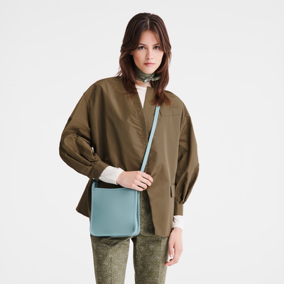 Sac bandoulière S Le Foulonné , Cuir - Eucalyptus