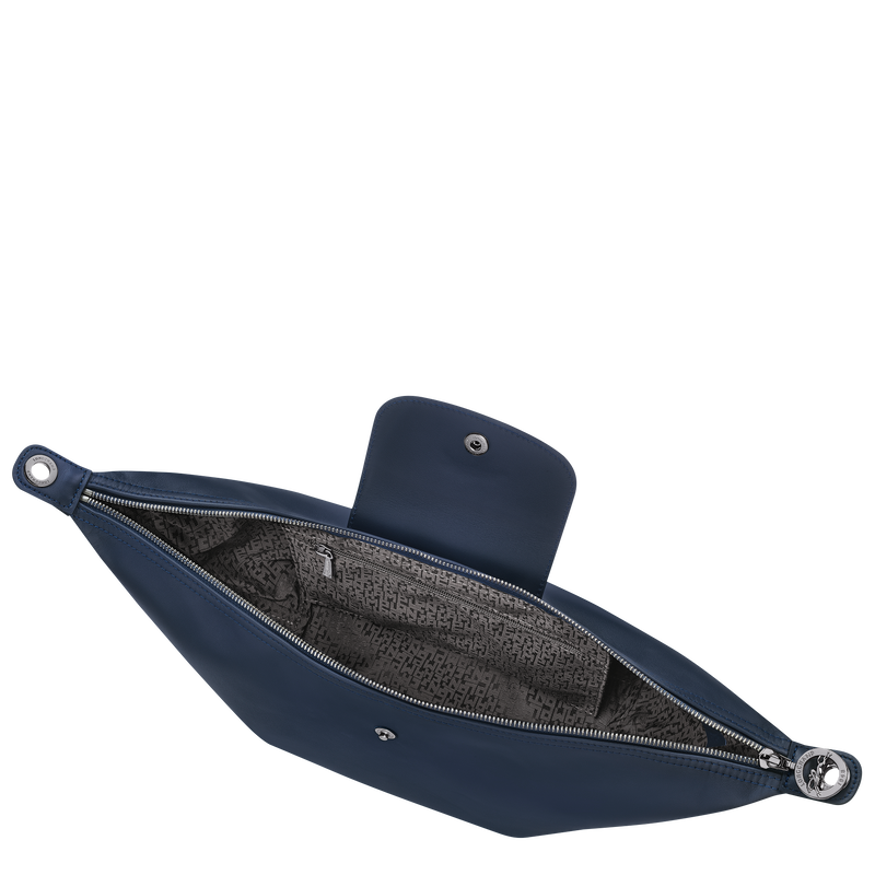 Schultertasche S Le Pliage Xtra , Leder - Navy  - Ansicht 5 von 6