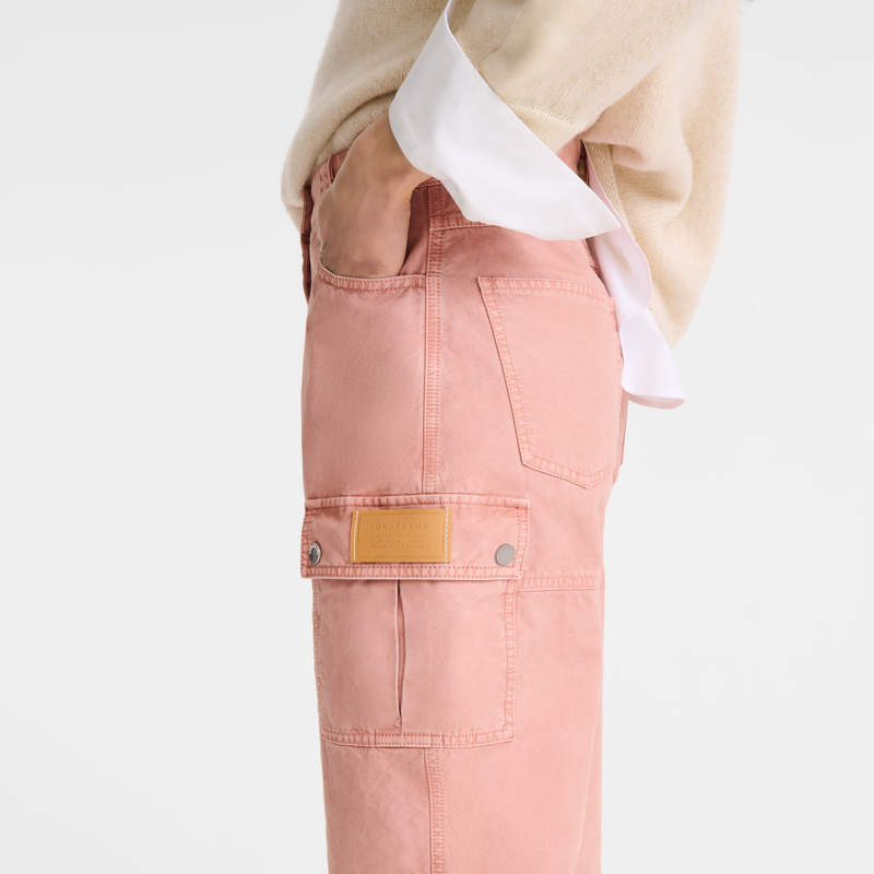 Trousers , Pink Tea - Overdyed cotton  - View 4 of  4