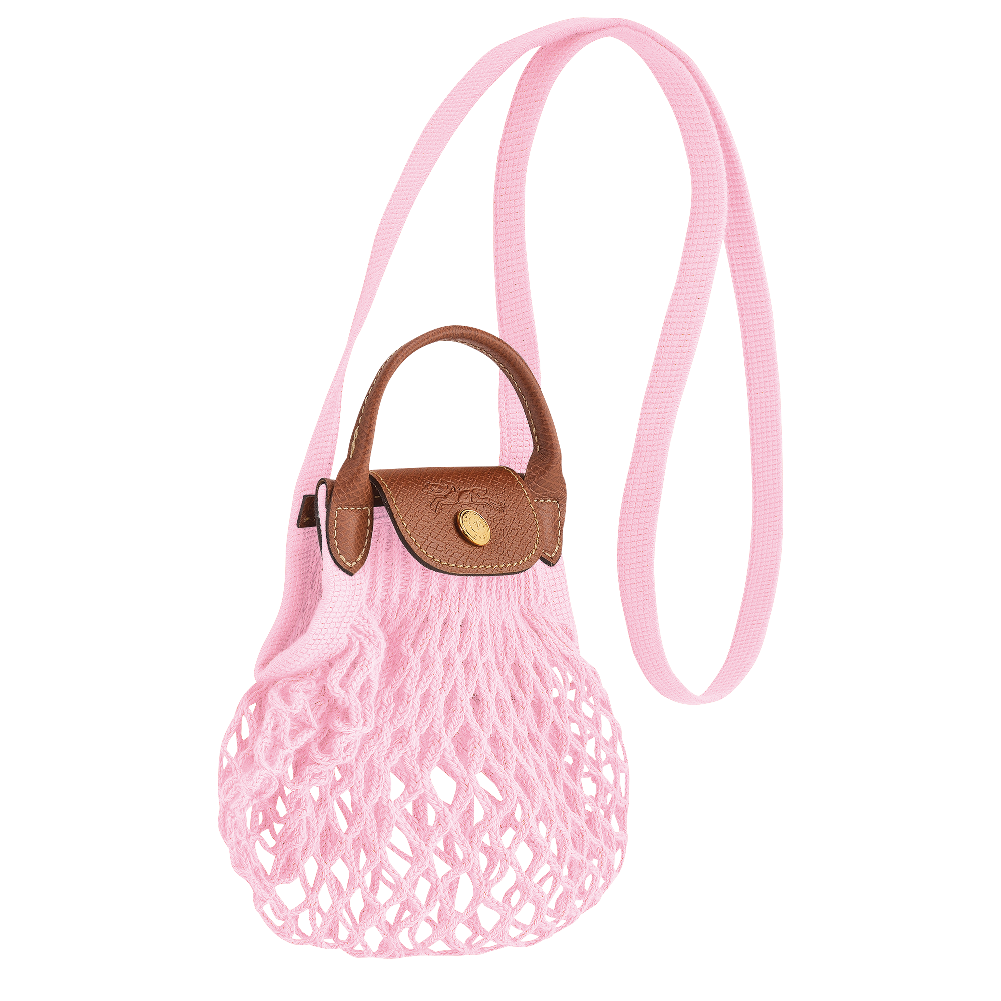 Le Pliage Filet 斜揹袋 XS, 粉紅色