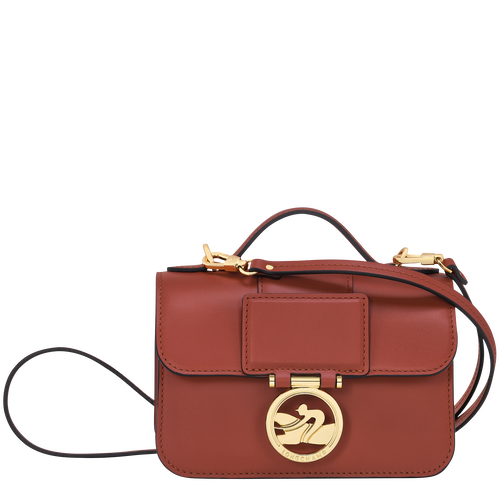 Box-Trot XS Crossbody bag , Mahogany - Leather - View 1 of  6