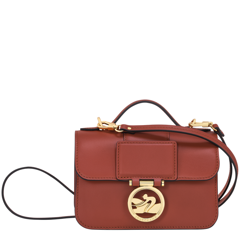 Box-Trot XS Crossbody bag , Mahogany - Leather  - View 1 of  6