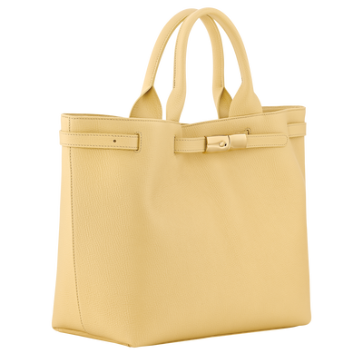 Sac cabas L Le Smart , Cuir - Foin