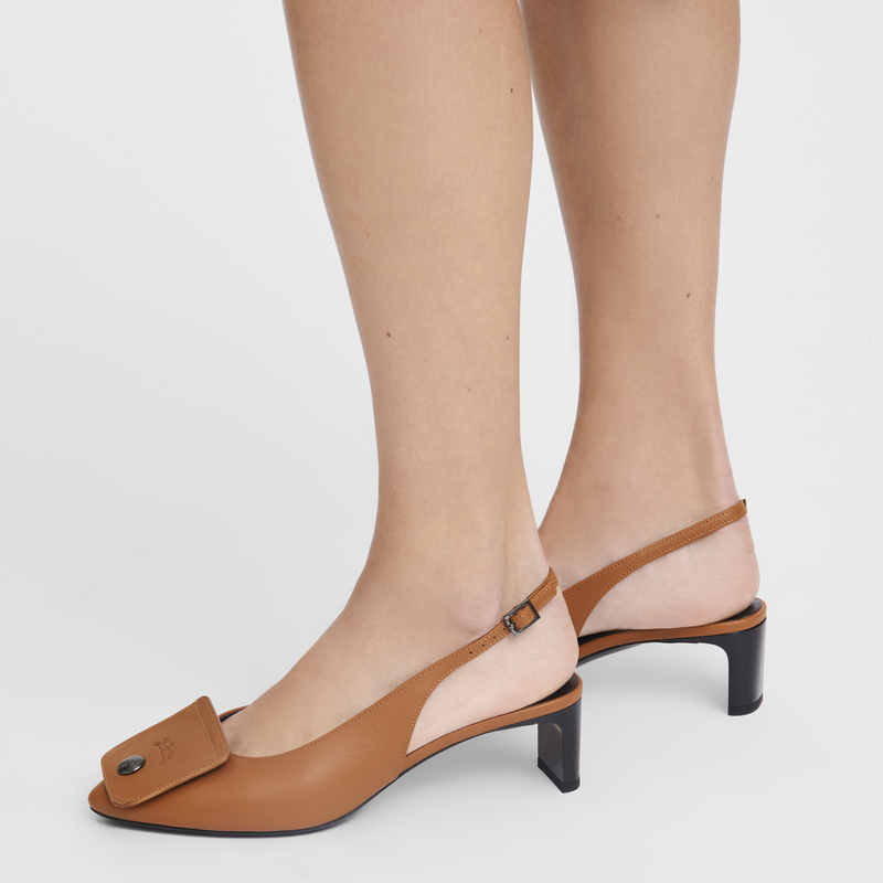 Slingback-Pumps Le Pliage Xtra , Leder - Cognac  - Ansicht 2 von 5