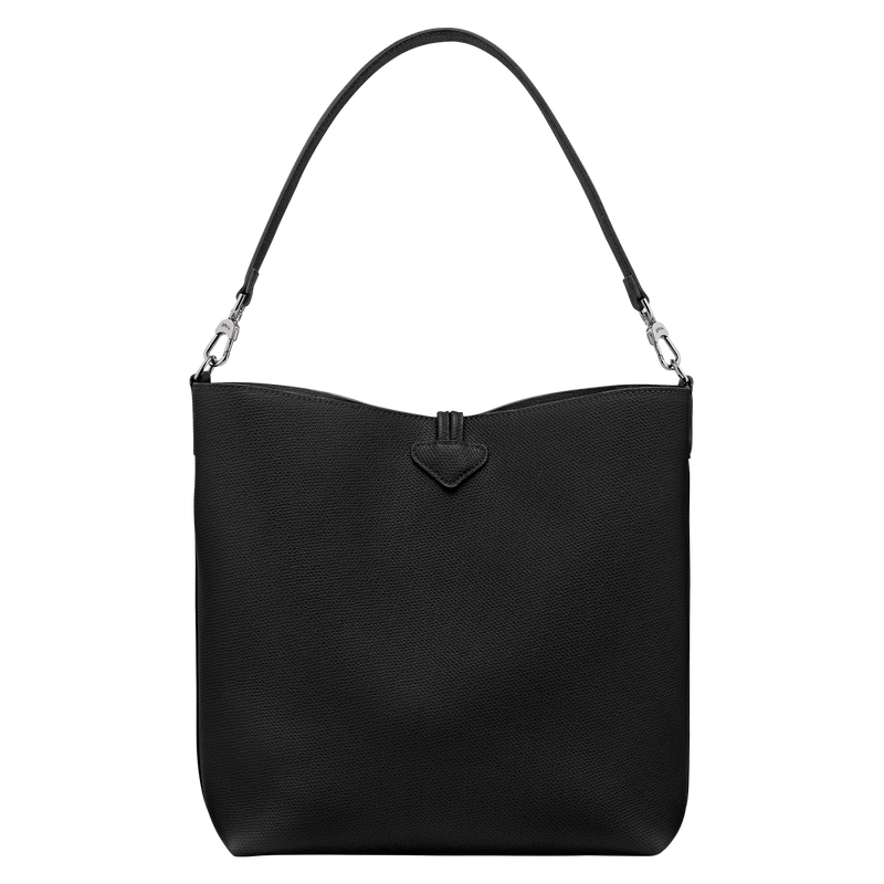 Sac port&eacute; &eacute;paule M Le Roseau , Cuir - Noir  - Vue 4 de 6