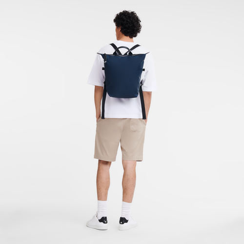 Le Pliage Energy L Backpack , Navy - Recycled canvas - View 2 of  5