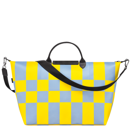Le Pliage Collection S Travel bag , Sky Blue/Yellow - Canvas - View 4 of  4