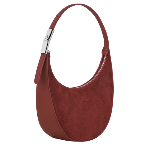 Roseau Essential M Hobo bag Mahogany - Leather (10218HDMC01) | Longchamp GB