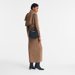 Le Roseau S Handbag , Black - Leather