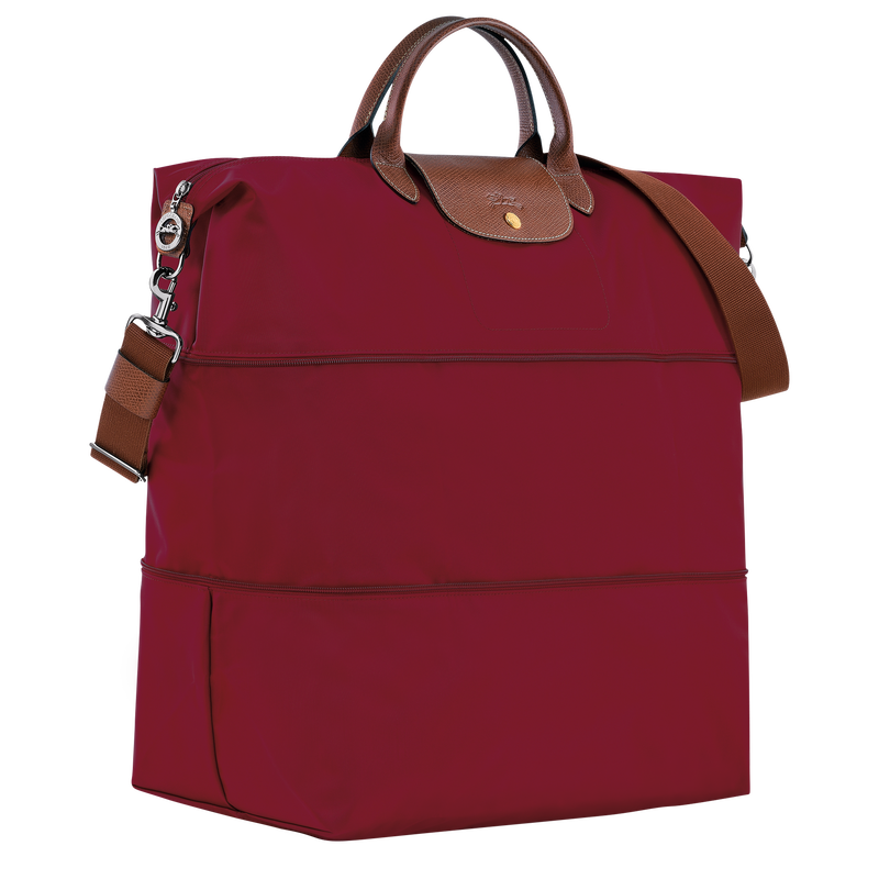 Le Pliage Original Travel bag expandable , Red - Recycled canvas  - View 2 of 5