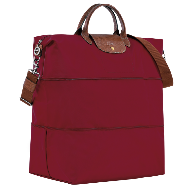 Erweiterbare Reisetasche Le Pliage Original , Recyceltes Canvas - Rot  - Ansicht 2 von 5