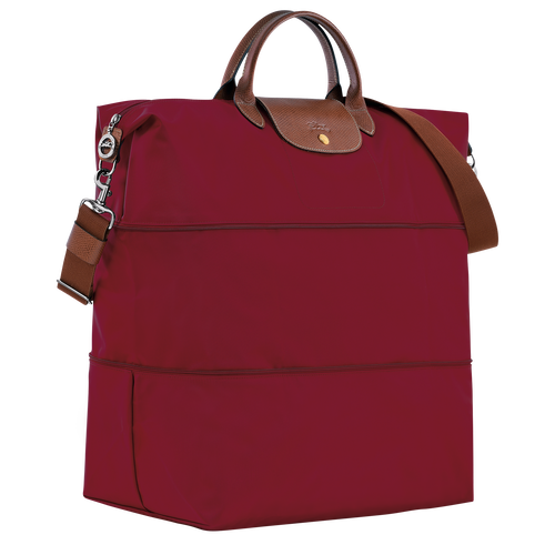 Erweiterbare Reisetasche Le Pliage Original , Recyceltes Canvas - Rot - Ansicht 2 von 5