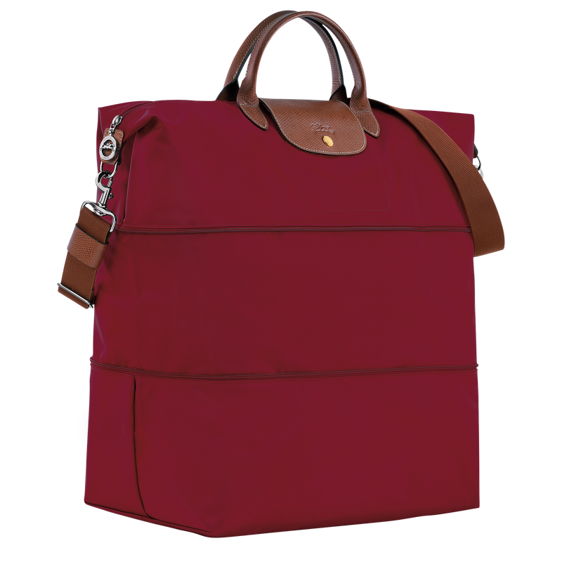 Erweiterbare Reisetasche Le Pliage Original , Recyceltes Canvas - Rot  - Ansicht 2 von 5