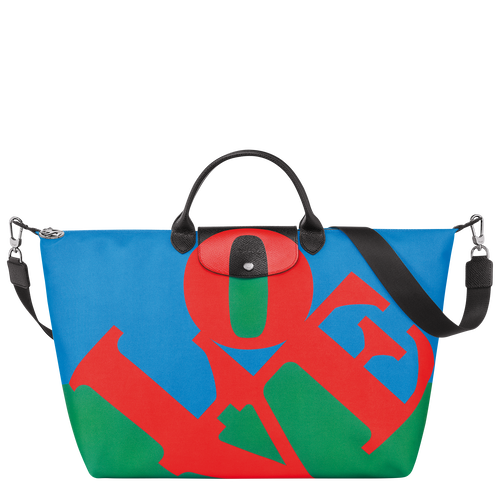 Longchamp x Robert Indiana Travel bag , Red - Canvas - View 1 of  6