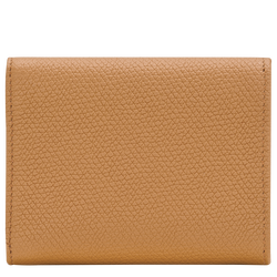 Carteira compacta Le Roseau , Pele - Noz