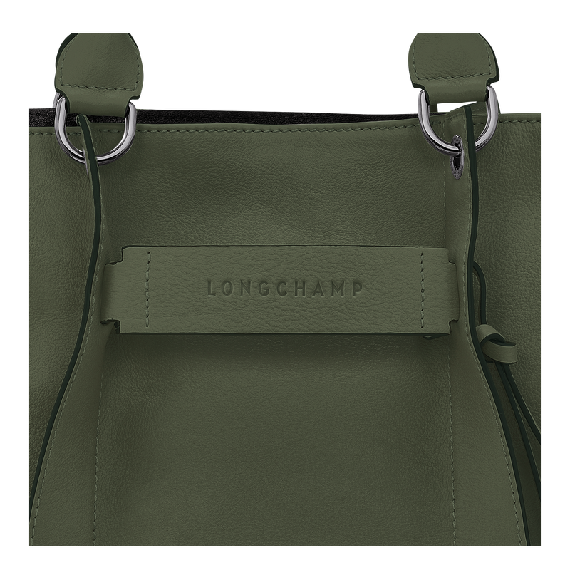 Longchamp 3D Bolso con asa superior L , Cuero - Caqui  - Vista 6 de 6