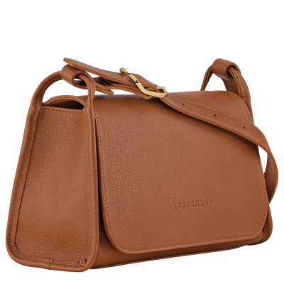 Sac bandoulière M Le Foulonné , Cuir - Caramel