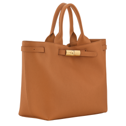 Le Smart L Tote bag , Caramel - Leather