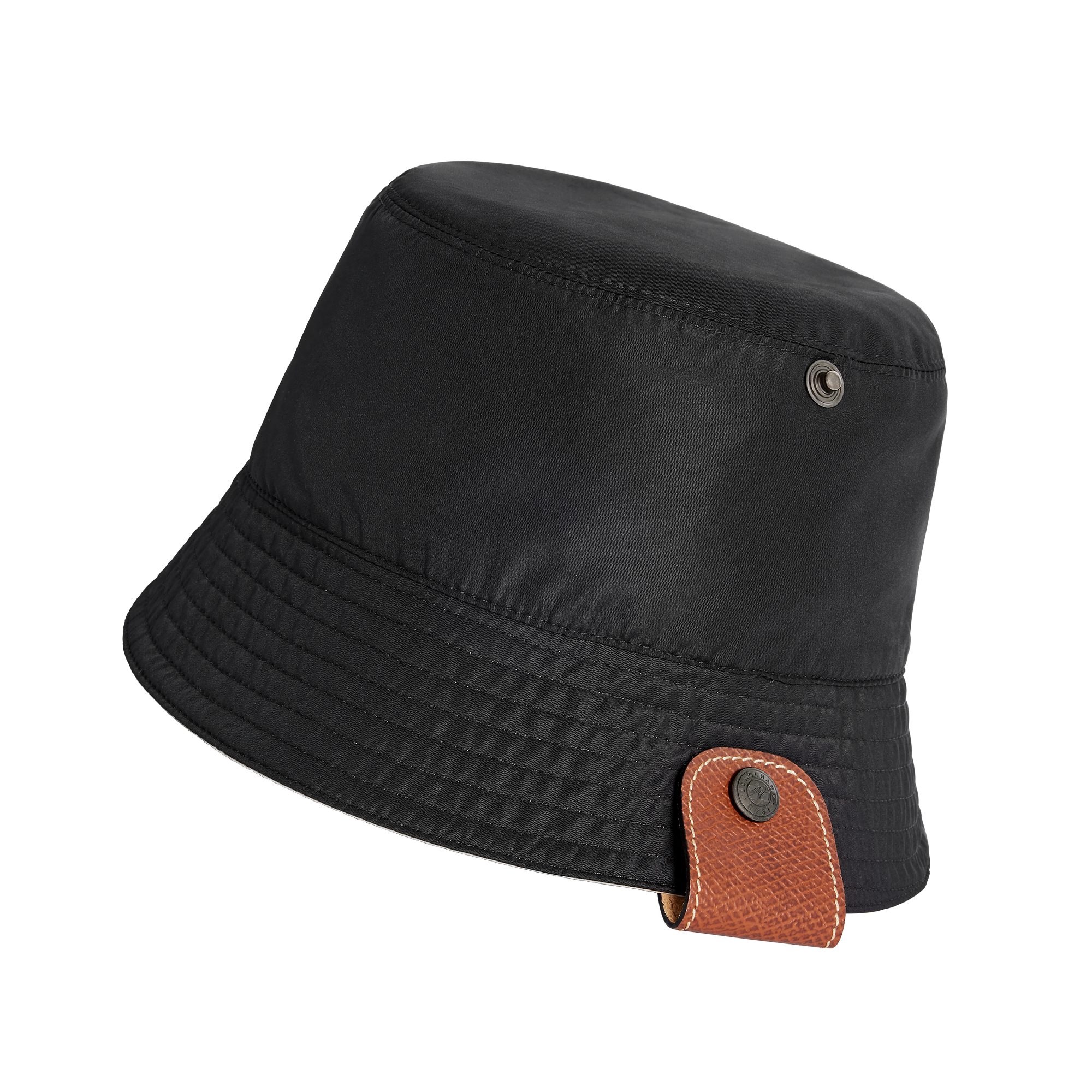 null Chap&eacute;u bucket revers&iacute;vel, Preto/Acaju