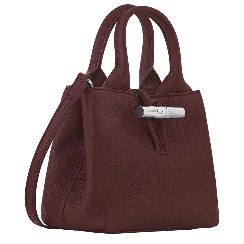 Le Roseau XS Handbag , Burgundy - Leather  - View 2 of  6