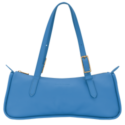 Looong M Shoulder bag , Azure - Leather