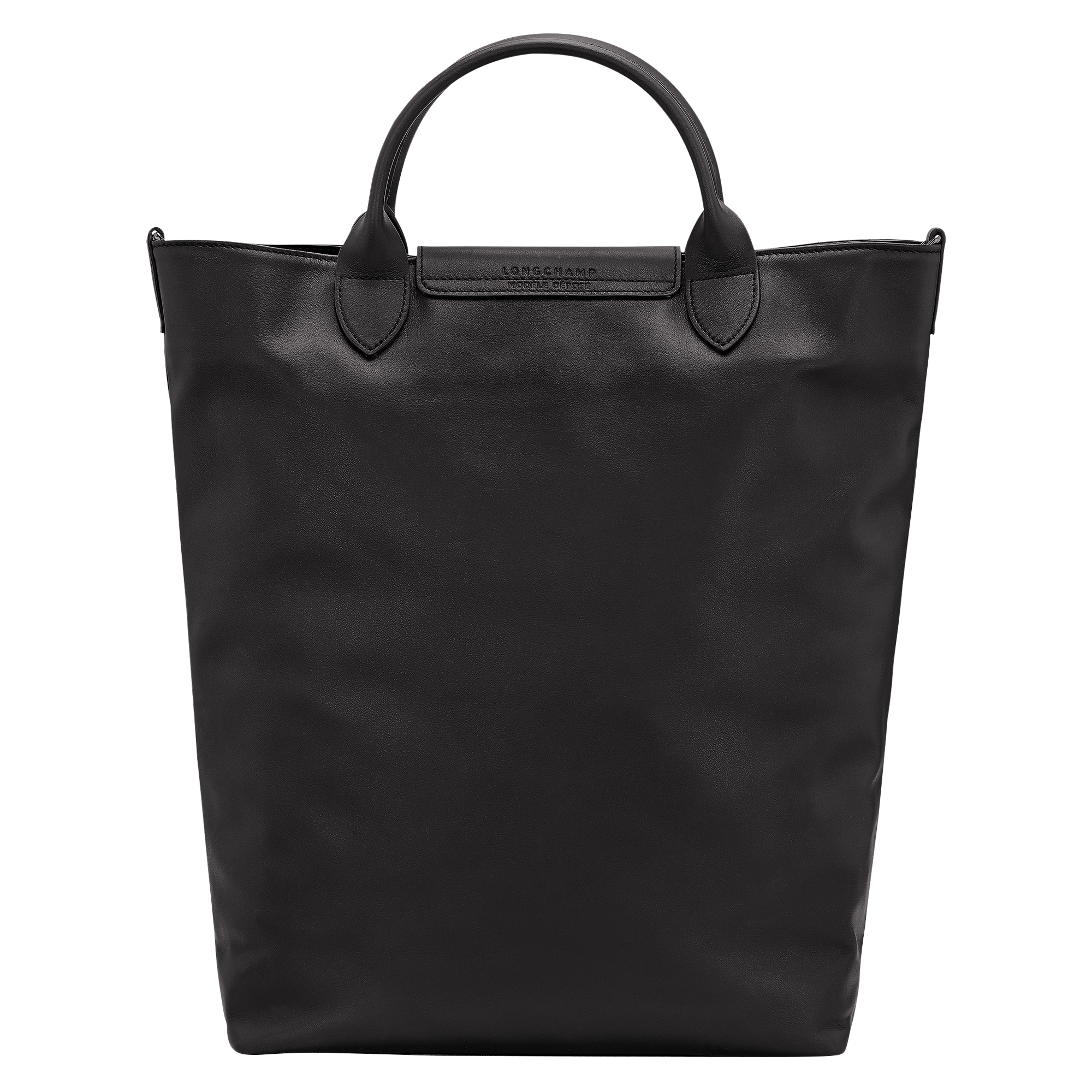 新品 LONGCHAMP 黒 レザートートバッグ 保存袋付き ル プリ 新品 LONGCHAMP 黒 レザートートバッグ 保存袋付き ル プリ