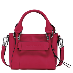 Handtasche XS Longchamp 3D , Leder - Magenta
