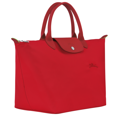 Le Pliage Green Tas met handgreep aan de bovenkant M , Tomaatkleurig - Gerecycled canvas - Weergave 3 van  7