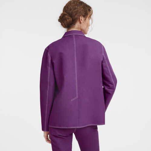 外套 , 紫色 - 華達呢 - 查看 3 3