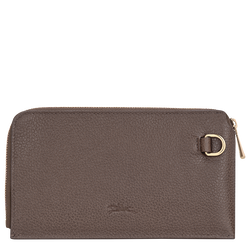 Le Foulonn&eacute; Pouch , Taupe - Leather
