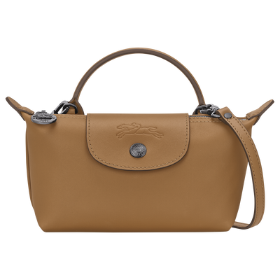 Pochette XS Le Pliage Xtra , Leder - Tabak