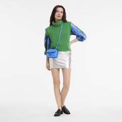 Box-Trot XS Crossbody bag , Cobalt - Leather