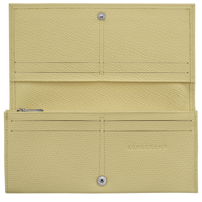 Le Roseau Long continental wallet, Pistachio