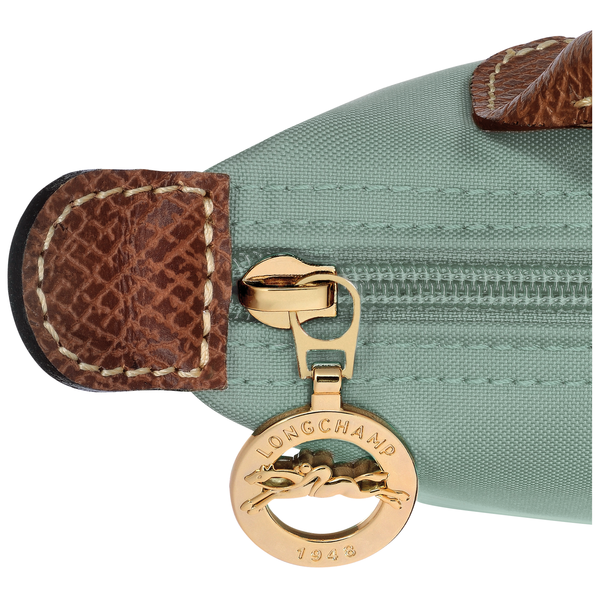 Pouch with handle, Celadon - View 6 of
6 - zoom in Le Pliage Original Pouch with handle, Celadon