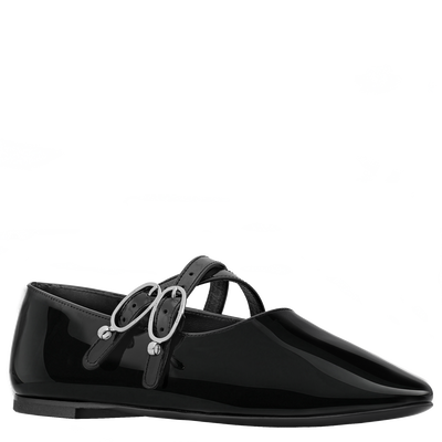Ballerines Le Foulonn&eacute; , Cuir - Noir