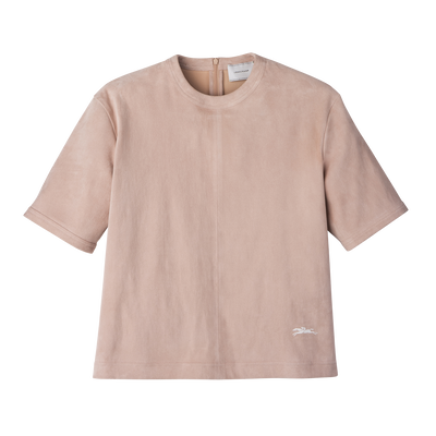 Kurztop aus Leder , Leder - Pink