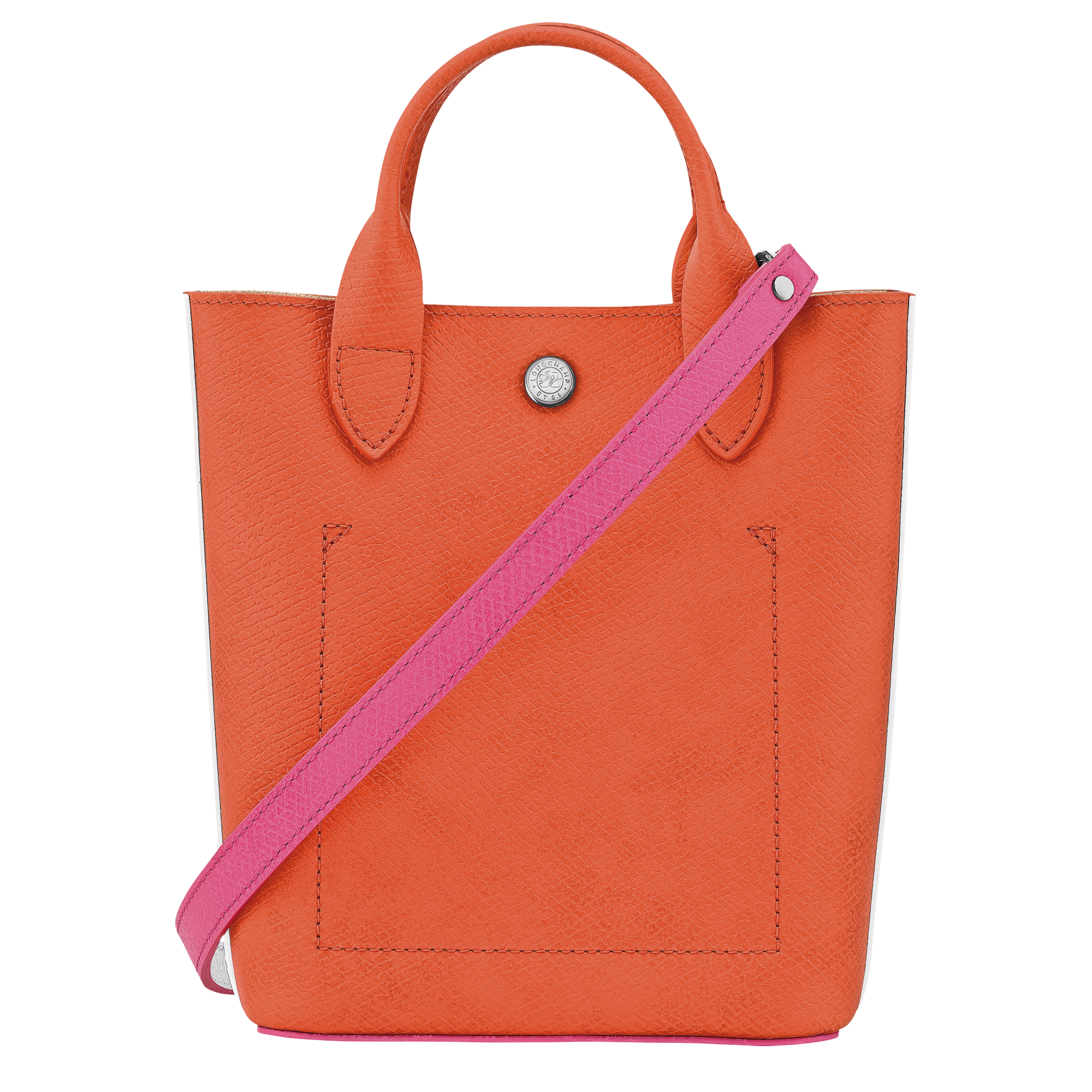 Orange satchel handbag sale