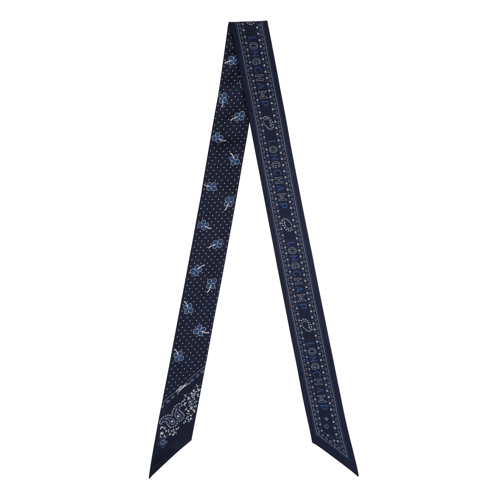 French Bandana Headband, Navy