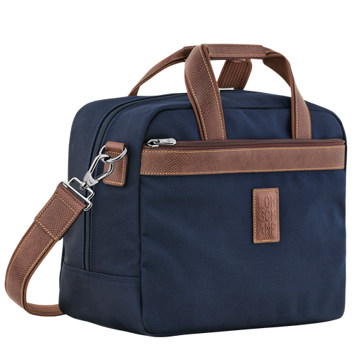 Reisetasche S Boxford , Recyceltes Canvas - Blau - Ansicht 3 von 6