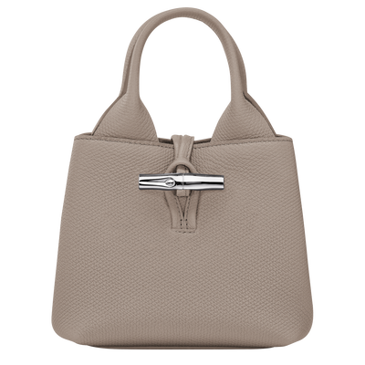 Le Roseau Bolso con asa superior XS , Cuero - Arcilla