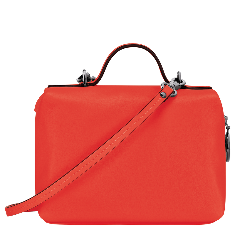 Umhängetasche XS Le Pliage Xtra , Leder - Orange  - Ansicht 4 von 5