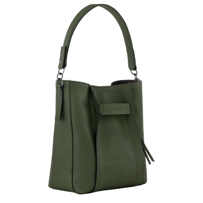 Longchamp 3D M Hobo bag Khaki Leather Longchamp US