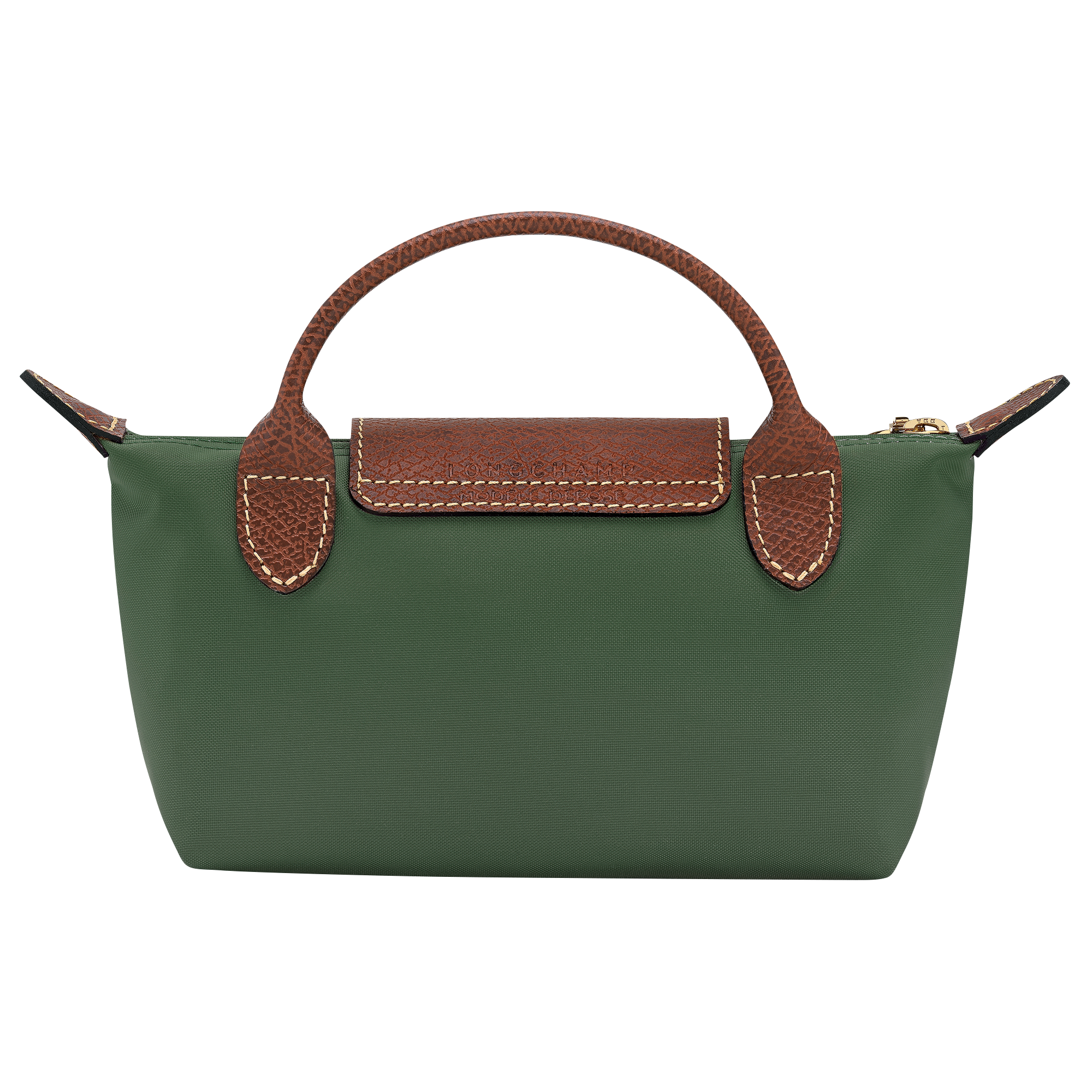 Pouch with handle, British Green - View 4 of
6 - zoom in Le Pliage Original Pouch with handle, British Green