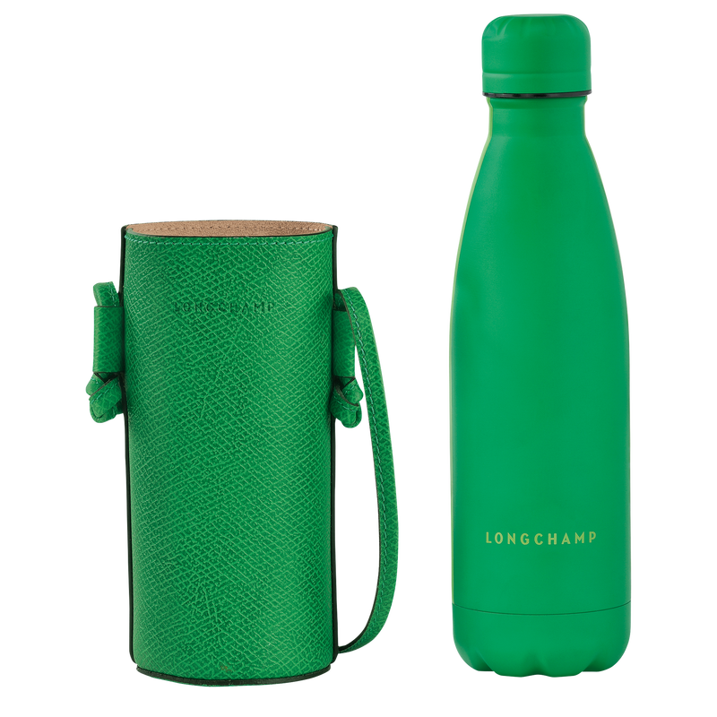 Épure Bottle holder , Green - Leather  - View 3 of  4